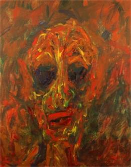 Christel Lee - Self-Portrait, Red